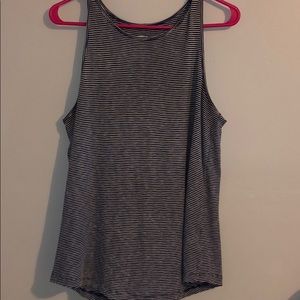 Striped blue/white tank top